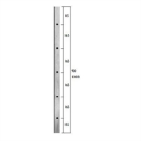 Rustfri stål Baluster Rør med 1 rk. à 5 stk.  5 mm gevind monteringshuller for montering af medløbere, værn stænger