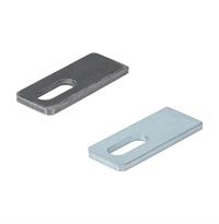 Rilleplade til svejsning i sort stål (B) Til Eyebolt M20