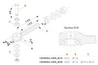 Varmgalvaniseret lejebøjle til 3D- og 4D-hængsler