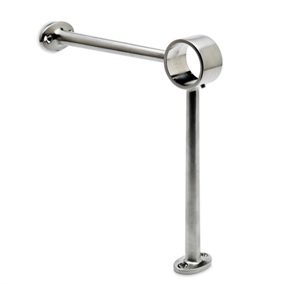 Fodhviler beslag, Ø 50,8 mm (2 tommer) Rustfrit stål model : 104