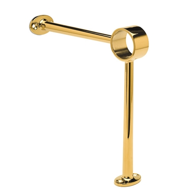 Fodhviler beslag, Ø 38,1 mm (1,5 tommer) Messing look model 104