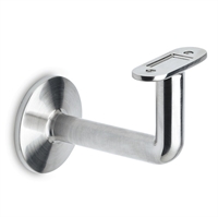 Håndliste beslag med adapterplade til Ø 38,1 - 50,8 mm rør, Rustfrit stål model : 120     