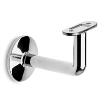 Håndliste beslag med adapterplade og skjulte skruehuller til Ø 38,1 - 50,8 mm rør, Chrome