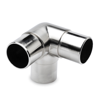 Hjørne top 90° + 1 udløb 90 °, Ø 38,1 mm (1,5 tommer) Rustfrit stål model : 304