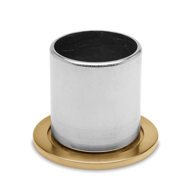 Rør forbinder, Ø 25,4 mm (1 tommer) Mat messing look model : 500