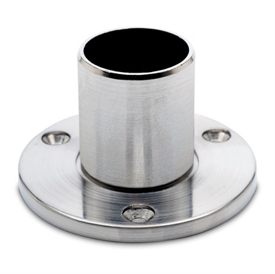 Væg og gulv flange, Ø 19 mm Rustfrit stål model : 504