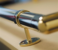 Gelænder beslag, Ø 38,1 mm (1,5 tommer) Chrome design
