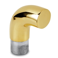 Endeafslutning, bue, Ø 38,1 mm (1,5 tomer) Messing design model : 739