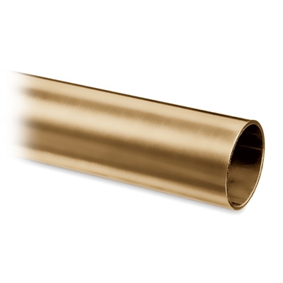 Rør Ø 19,0 mm, L 2500 mm Mat messing look 