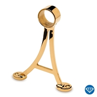 Fodhviler beslag, Ø 38,1 mm (1,5 tommer) Messing look model 103