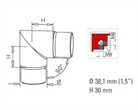 Vinkel 90° model 313