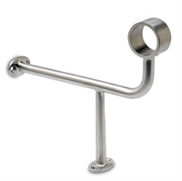 Fodhviler beslag, Ø 38,1 mm (1,5 tommer) Rustfrit stål model : 107