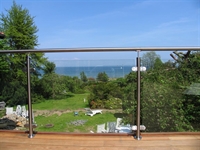 Gelænder-glas- Rækværk-glas værn Lamineret Hærdet Glas.