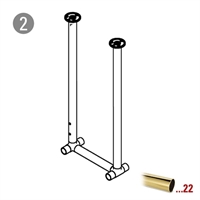 Center indlæg til flaske glasholder 430, Ø 38,1 mm (1,5 tommer)   