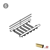 Grundlæggende støtte 700 mm til glasholder model 430, Ø 25,4 mm (1 tomme)       