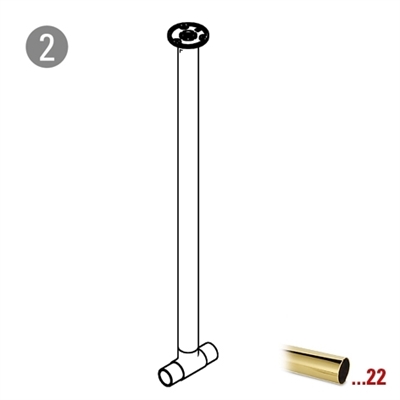 Center indlæg til glasholder model 434, Ø 25,4 mm (1 tomme)         