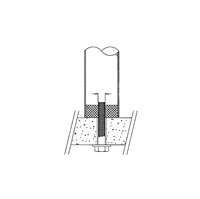 Endeafslutning, plast, med gevind, model 101