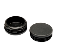 Endeafslutning, plast, Ø 38,1 mm (1,5 tommer) Sort model : 108