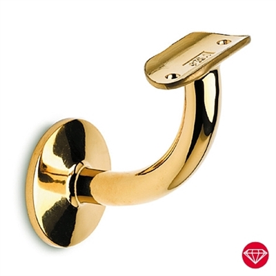 Håndliste beslag med skjult skrue, Ø 50,8 mm (2 tommer) messing look model : 112