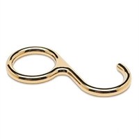 S-Krog, Ø 25,4 mm Messing design  