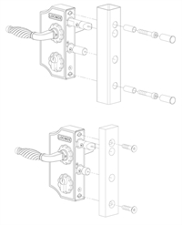 Locinox ornamental låsekasse smal montering