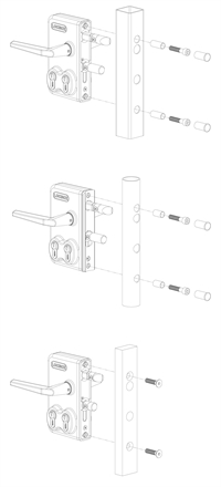 Locinox låsekasse - Dobbelt cylinder (Zilver)
