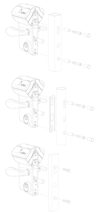 Locinox låsekasse - Mekanisk kodelås svinglåger (2 sider)
