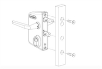 Locinox overflademonteret låsekasse til 10 mm (Zilver) montering