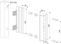 rustfri modpart locinox