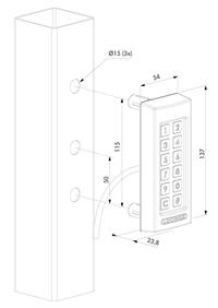 Locinox kodetastatur SLIMSTONE X ip68