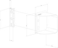 Sikkerhedsskærm til låsekasser- P med ubehandlet aluminiumskærmplade
