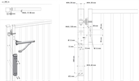 Locinox VERTICLOSE 2 - Portlukker stregtegning