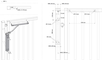 Locinox VERTICLOSE 2 - Portlukker stregtegning