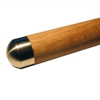 Eg træhåndliste Ø45mm med buet endebeslag
