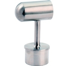 Rustfrit Stål, Træ-gelænder rundstok afslut, Reduceret overgang til Ø 48,3 mm balustre,Woodline Fitting enkeltdele.