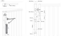 VERTICLOSE 2 - Portlukker (RAL9005) stregtegning 3