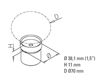 Adapter til ball, model 724