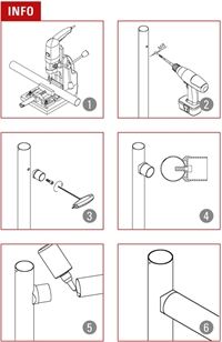 Adapter til rør, model 728